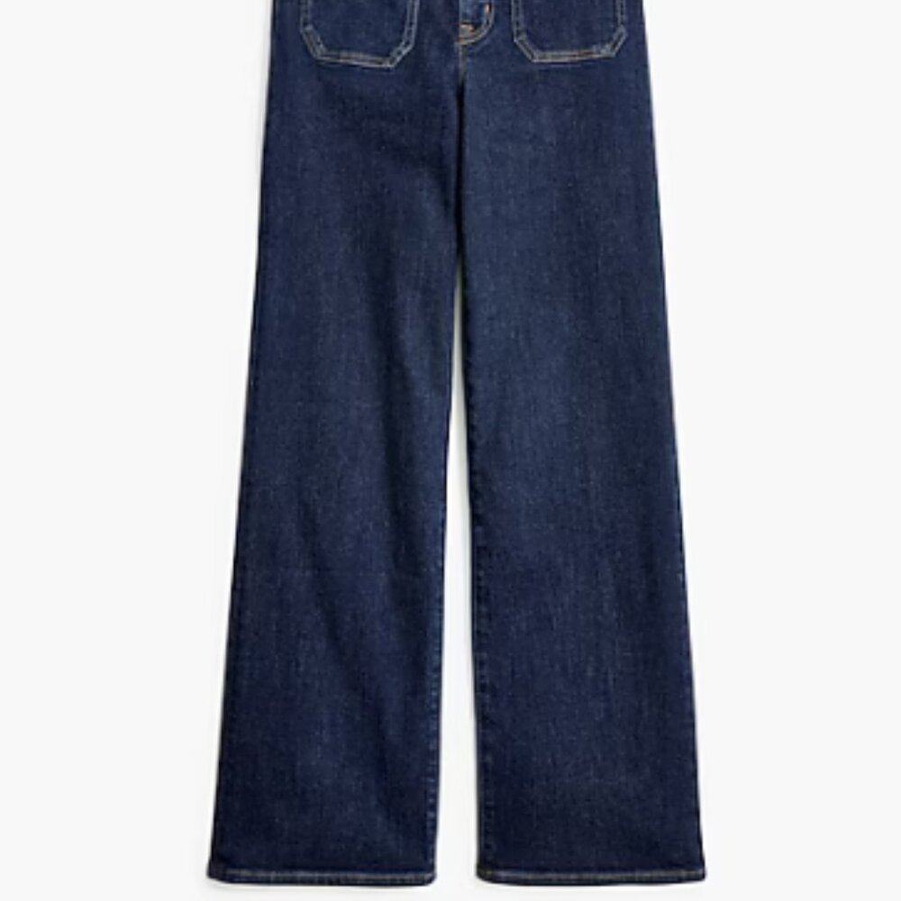 J Crew Slim wide-leg sailor jean in all-day stretch, size 25 - Picture 8 of 13